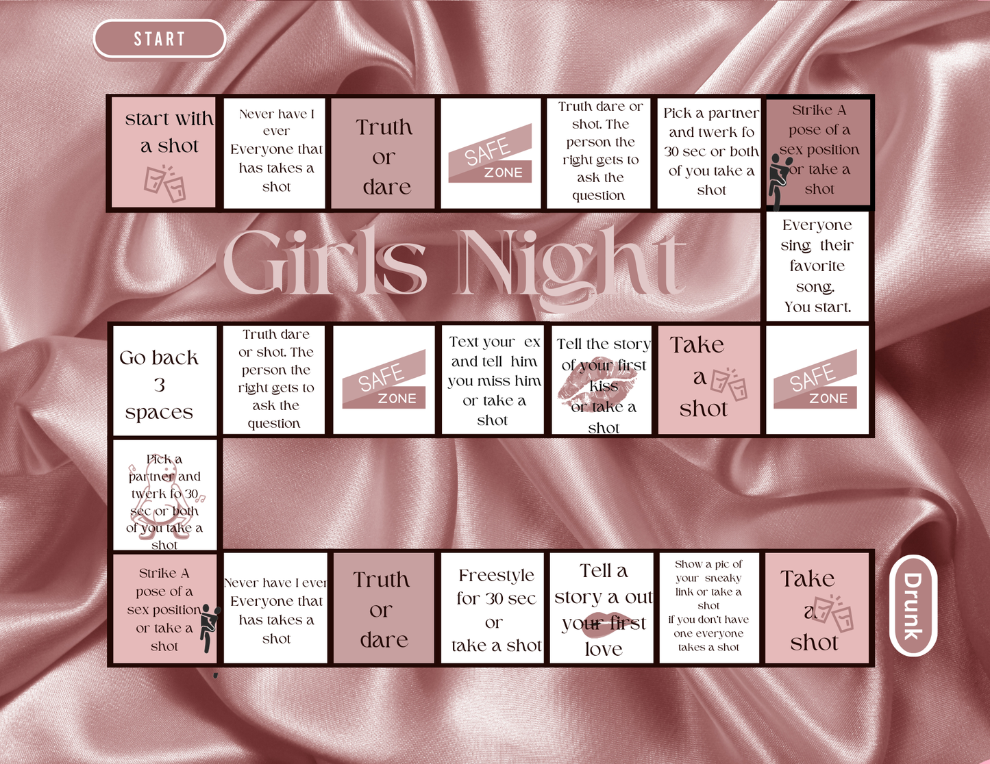 Customized Game Boards Valentine's Edition